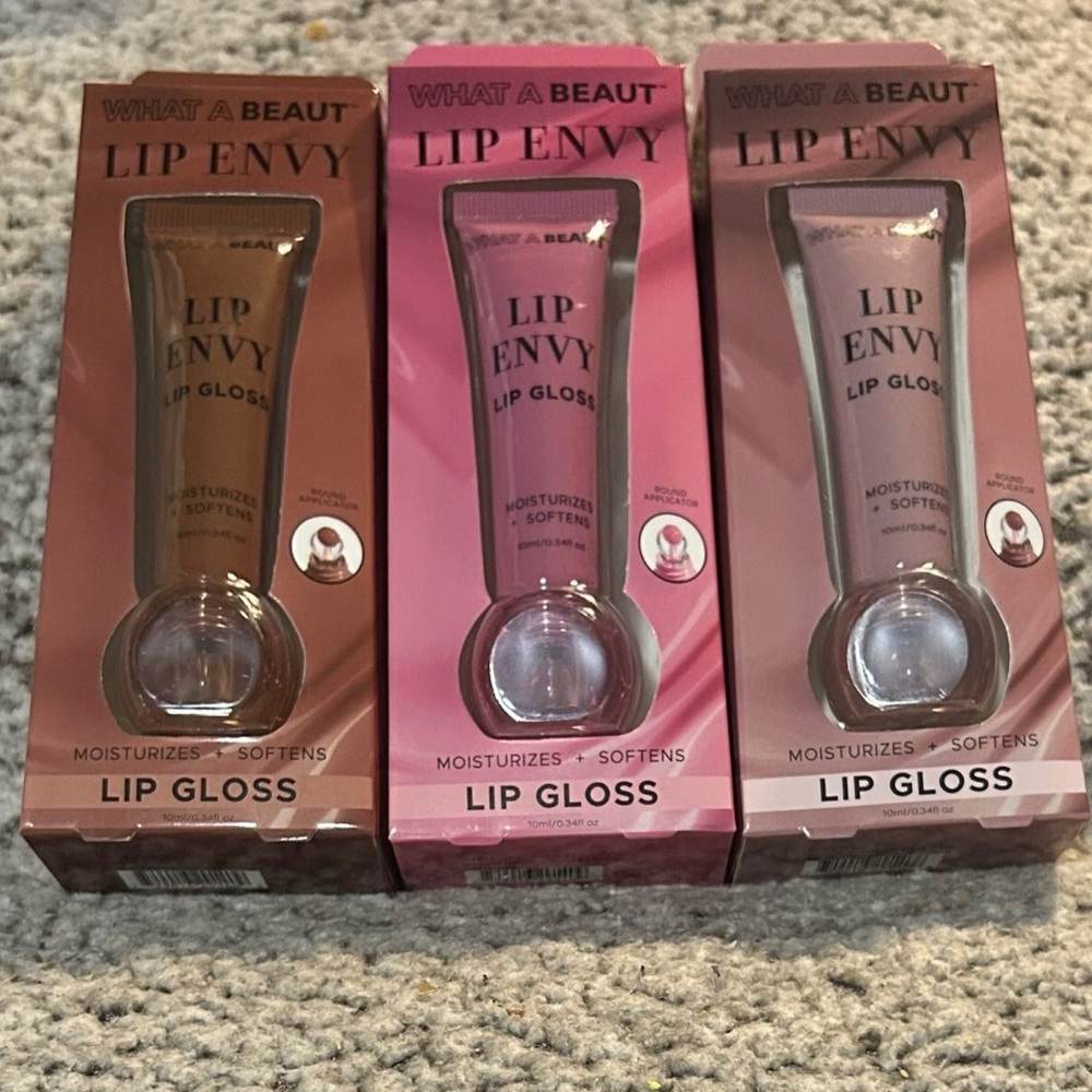 WHAT A BEAUT LIP ENVY LIP GLOSS TRIO BY WHAT A BEAUT (Set of 3)
